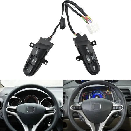 Green Backlight 36770-SNA-A12 Steering Wheel Pad Cruise Audio Remote Switch For Honda Civic Jazz 2006 -2011 For FIT 2008-2014 by InterCyprus Trading Ltd