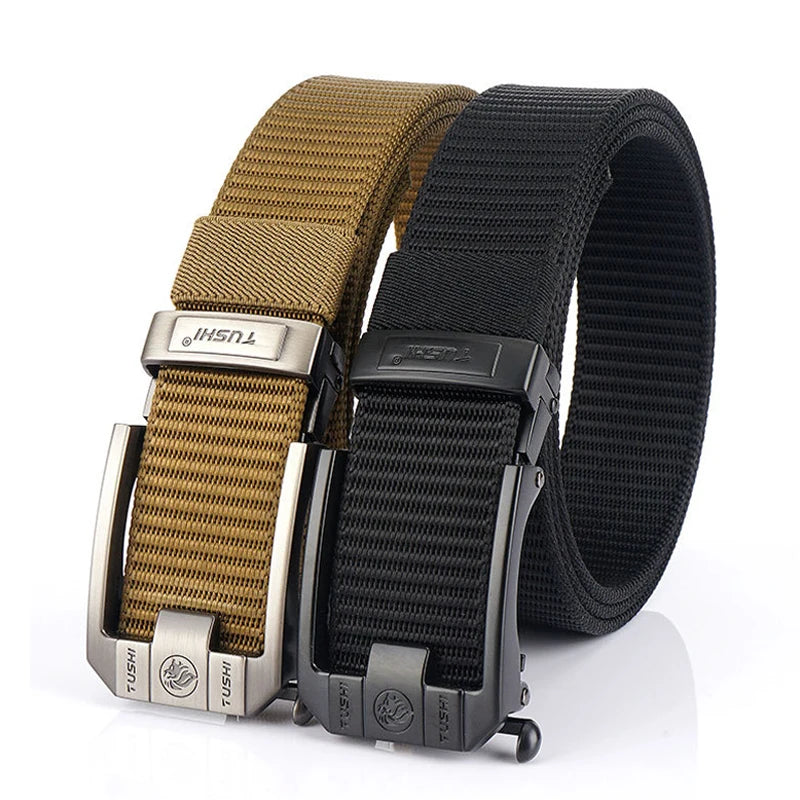 MEDYLA Tactical Nylon Belt with Metal Buckle - Heavy Duty Military &amp; Outdoor Use