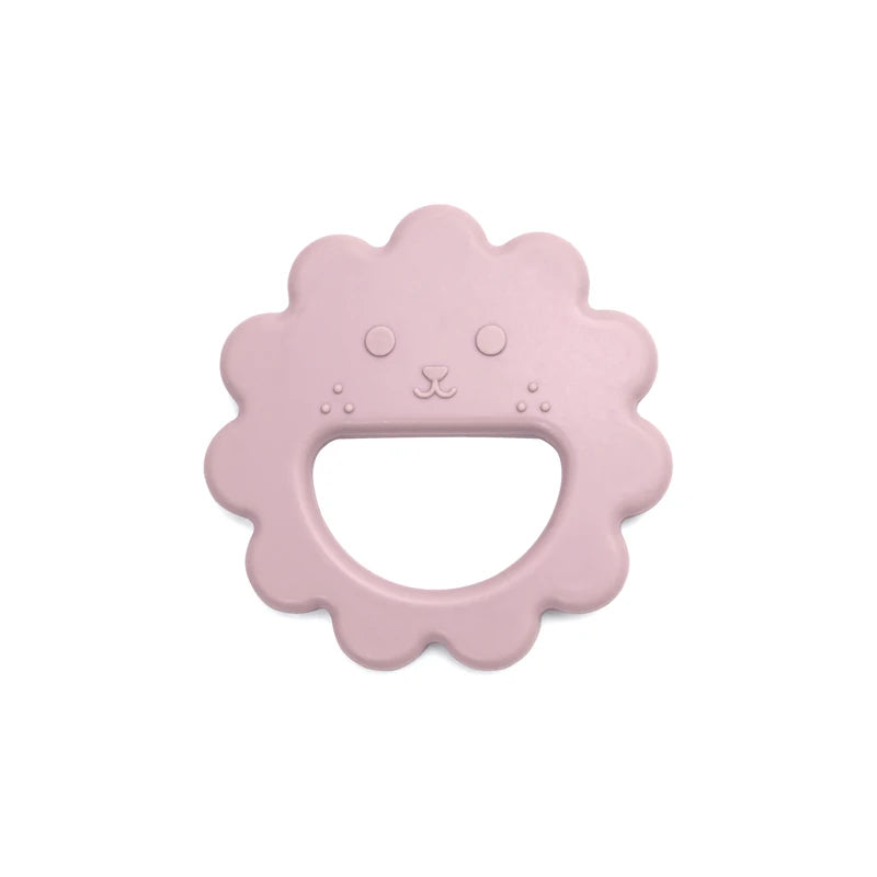 Muslin Life Flower-Shaped Silicone Baby Teether and Thumb Sucking Stopper 003-pale mauve