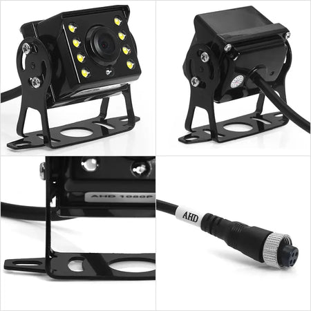 GreenYi HD AHD 1920*1080P Starlight Night Vision 8 LED Car Rear View Reverse Backup AHD Camera With 10M 15M 20M Video Cable by InterCyprus Trading Ltd