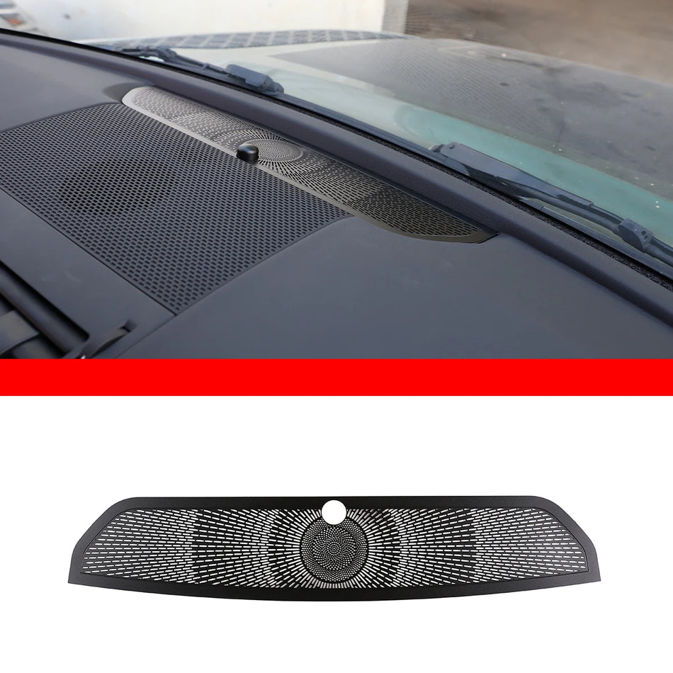 Hliníkový černý kryt mřížky výdechu vzduchu palubní desky Defender 90 110