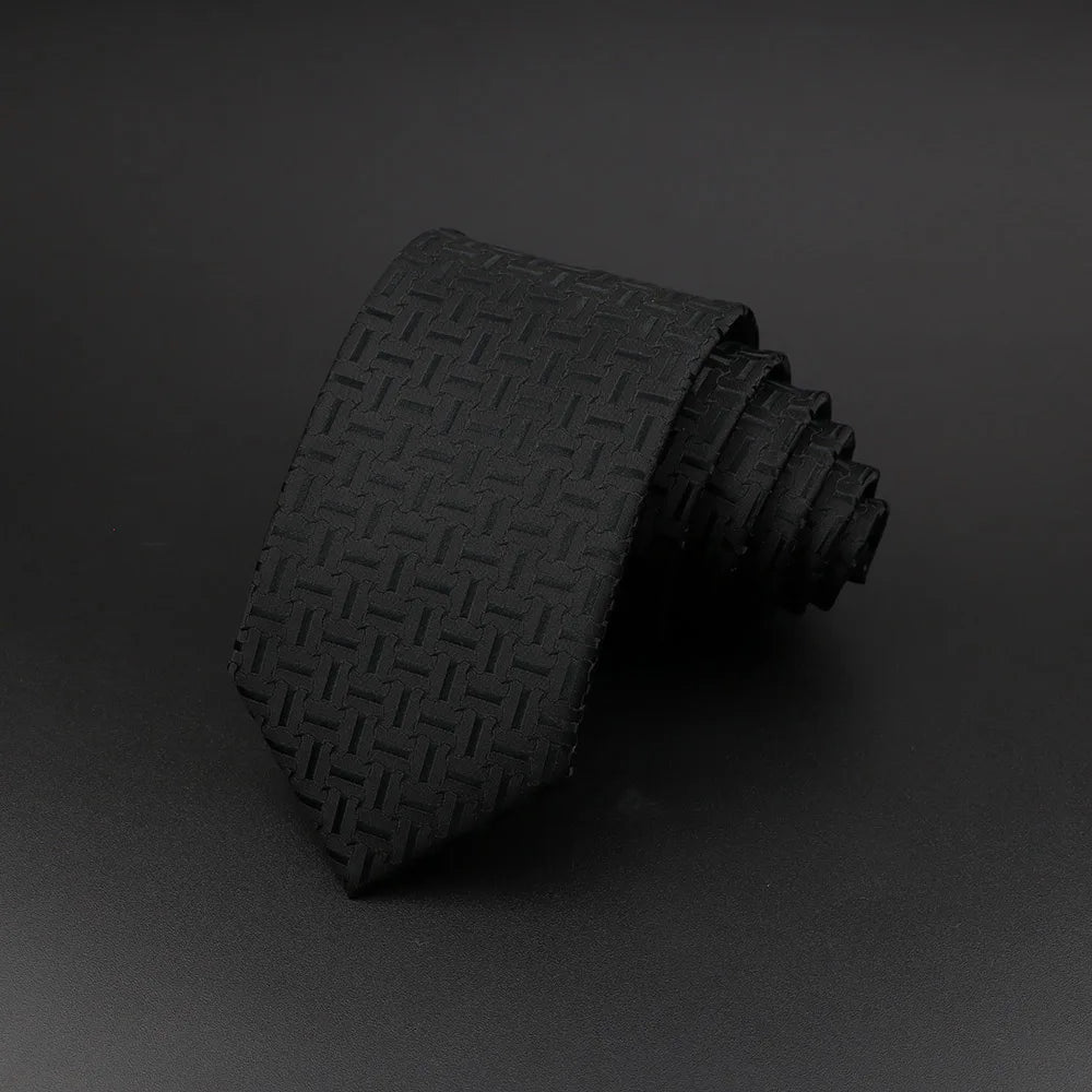 Stylish Jacquard Striped Paisley Necktie for Men 25