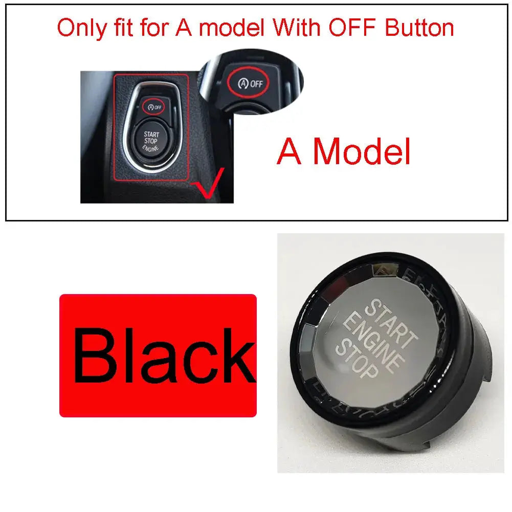 Engine Start Stop Button Sticker Crystal ABS for BMW F20 F30 F10 by InterCyprus Trading Ltd