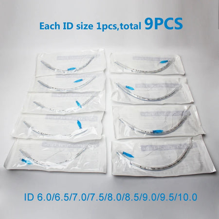 Tracheal Tube Veterinary Endotracheal Tube With Cuff &ndash; Sterile 9pcs 6.0-10.0