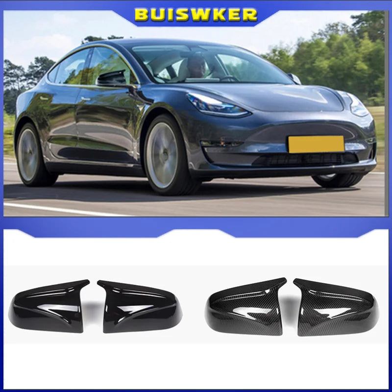 Κάλυμμα Καθρέφτη Πίσω Tesla Model 3 Σετ Διακοσμητικών Καπακιών Πτέρυγας