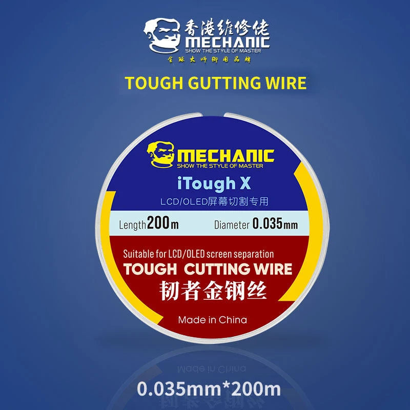 MECHANIC High Hardness Special Steel Cutting Wire &ndash; Precision LCD Screen Separation Tool 0.035mm