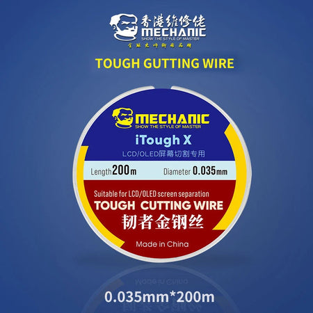 MECHANIC High Hardness Special Steel Cutting Wire &ndash; Precision LCD Screen Separation Tool 0.035mm