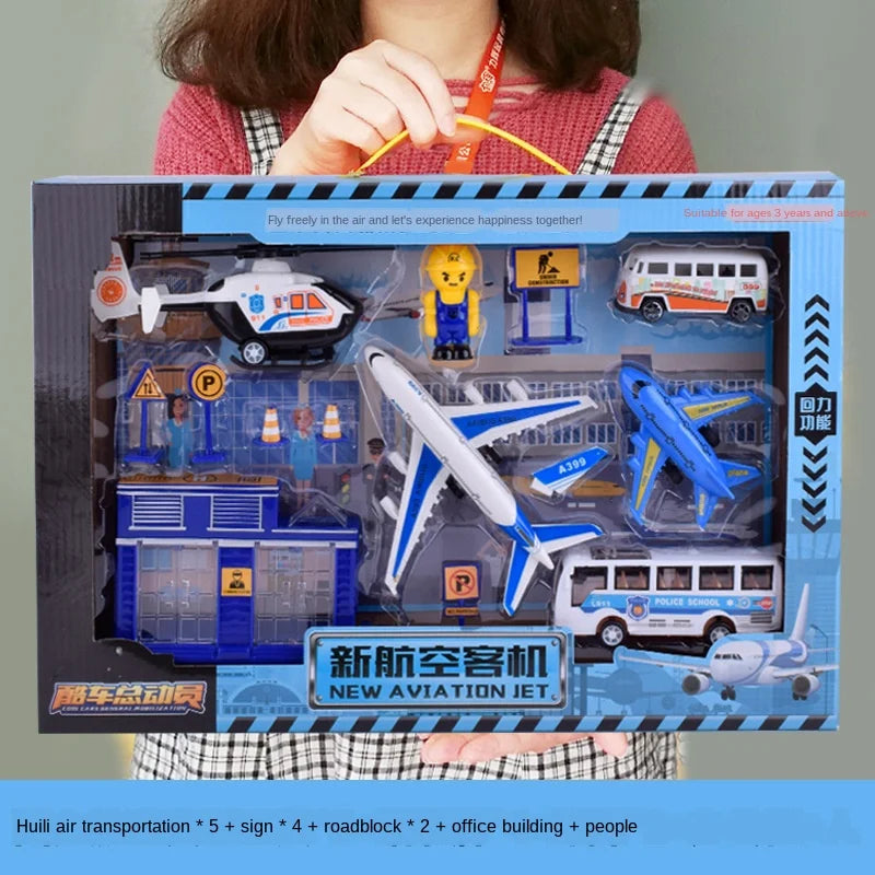 Cars Fire Trucks Model Set Engineering Toy Kit &ndash; Imaginative Aviation B