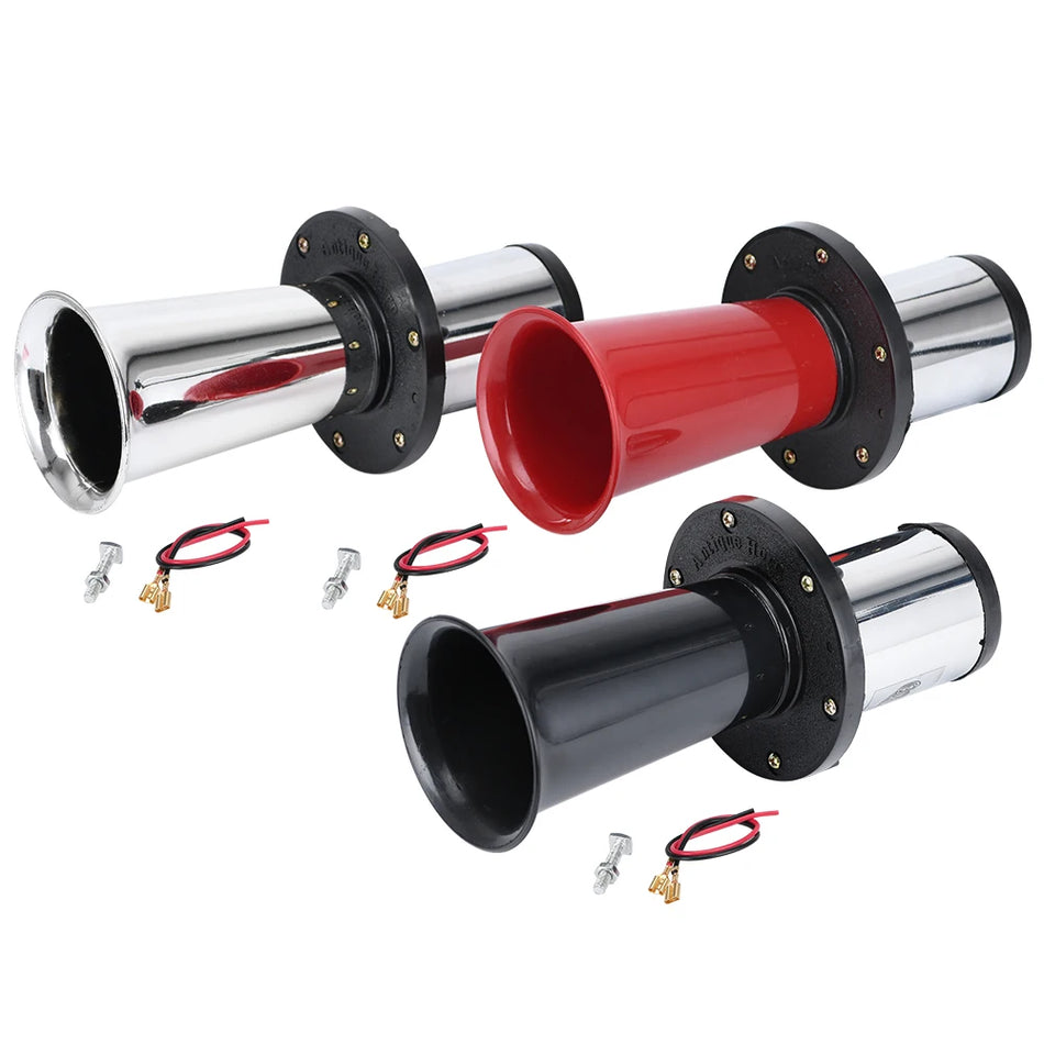 Oro ragas Ford Model T stiliaus 12V antikvarinis chromuotas Klaxon 110dB universalus pritaikymas klasikinio automobilio aksesuaras