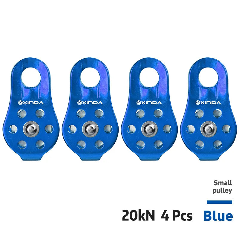 XD-8610 Small Pulley &ndash; Ultra Lightweight Aluminium Alloy Blue 4pcs