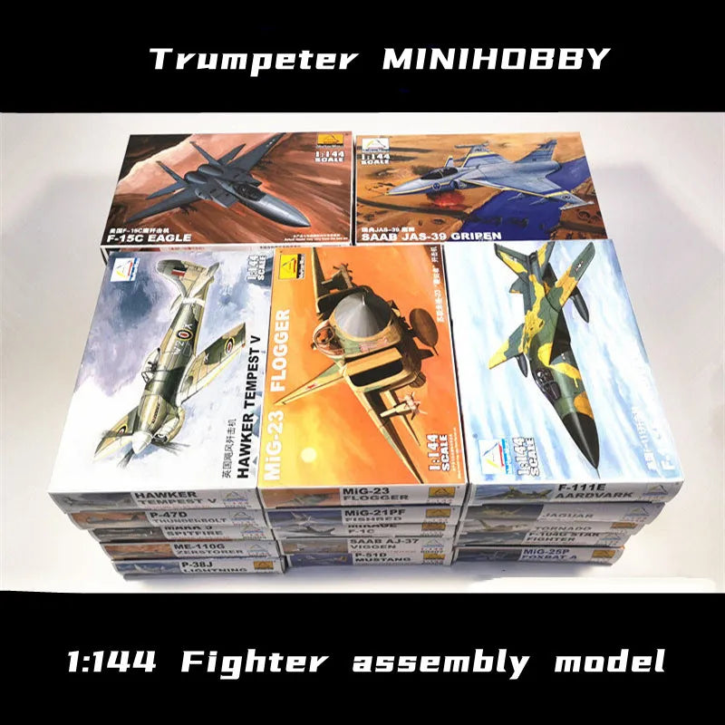 Trumpeter 1/144 Military Fighter Model Kit - Plastic Assembly Airplane