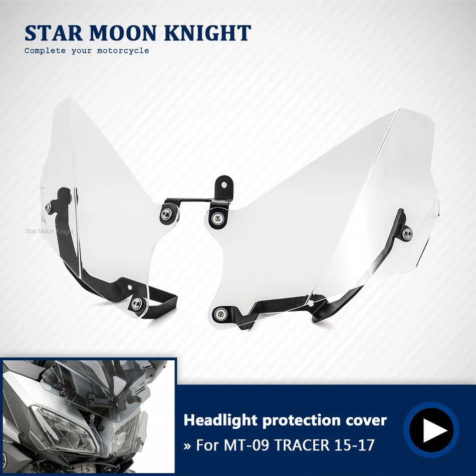 Pellicola protettiva per faro Yamaha MT-09 Tracer, copertura anteriore trasparente, resistente ai graffi, facile da montare