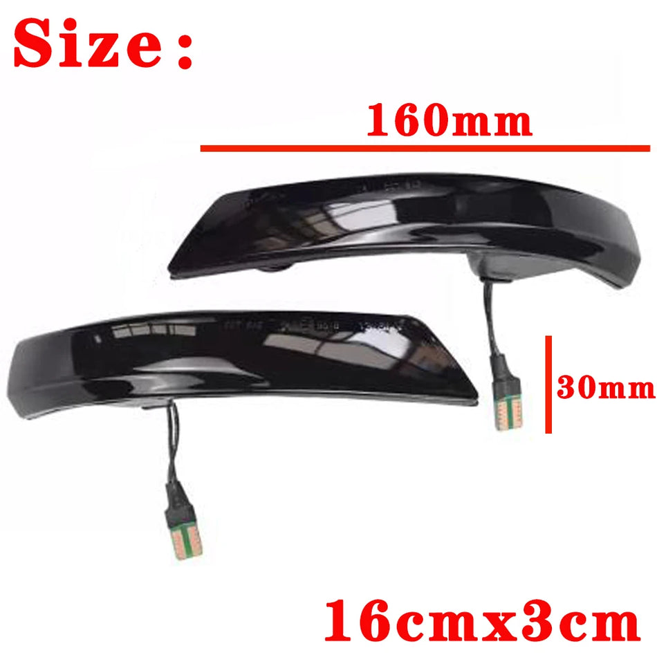 Luz de señal de giro LED dinámica para Ford Focus Mk2 Mk3, Mondeo Mk4