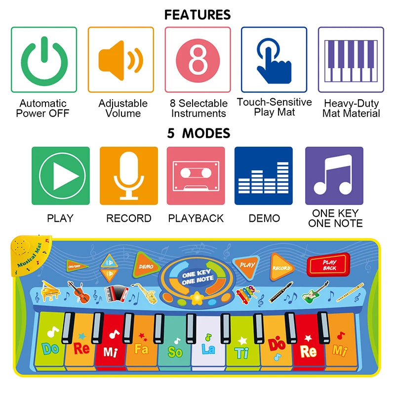 Music Playing Mat &ndash; Interactive Educational Fun for Kids
