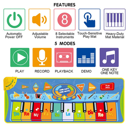 Music Playing Mat &ndash; Interactive Educational Fun for Kids