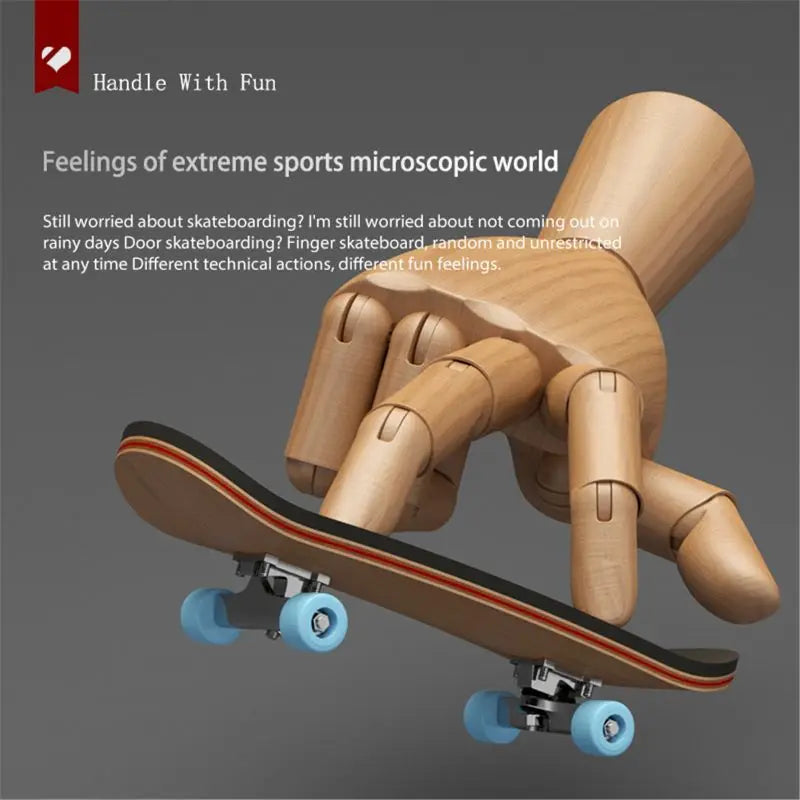 Finger SkateBoard Wooden Fingerboard Toy &ndash; Stunts Kit