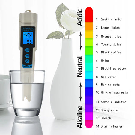 ORP Meter 3 In 1 pH ORP Temp Meter &ndash; Backlit Display