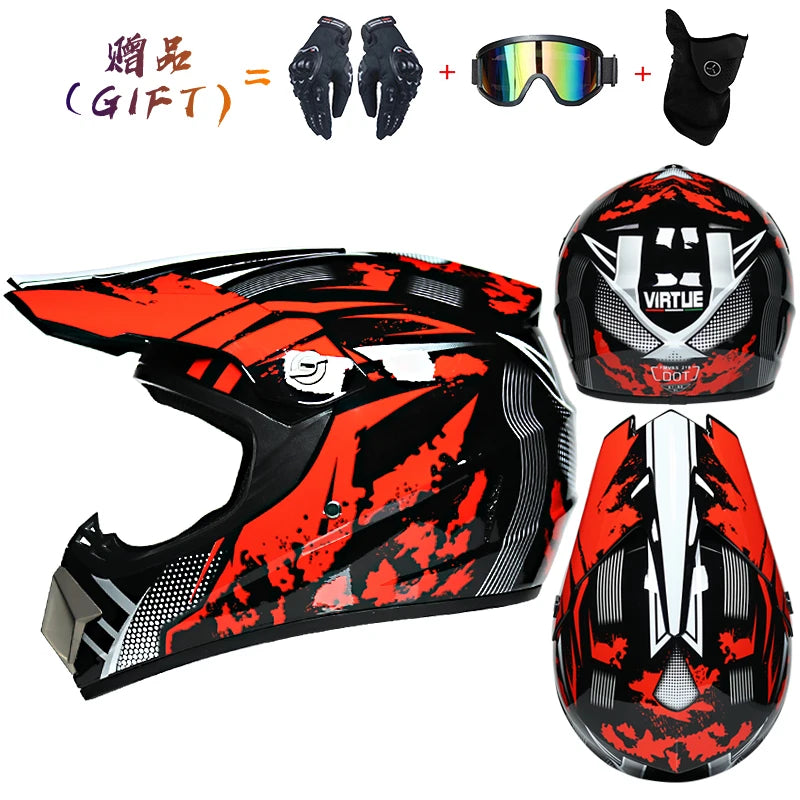 Orz Kids Motocross Helmet - Durable ABS Off-Road Safety