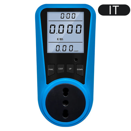 KWE-PMB05O - Energy And Power Meter With Digital Display IT Plug Backlight
