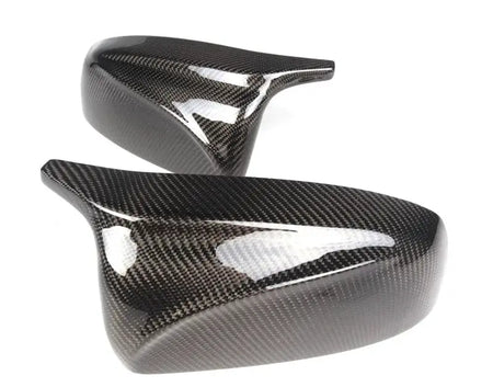 2pcs Side Wing Rearview modified car styling Bright black Carbon Fiber Pattern Mirror Cover caps For BMW X5 E70 X6 E71 2008-2013 by InterCyprus Trading Ltd