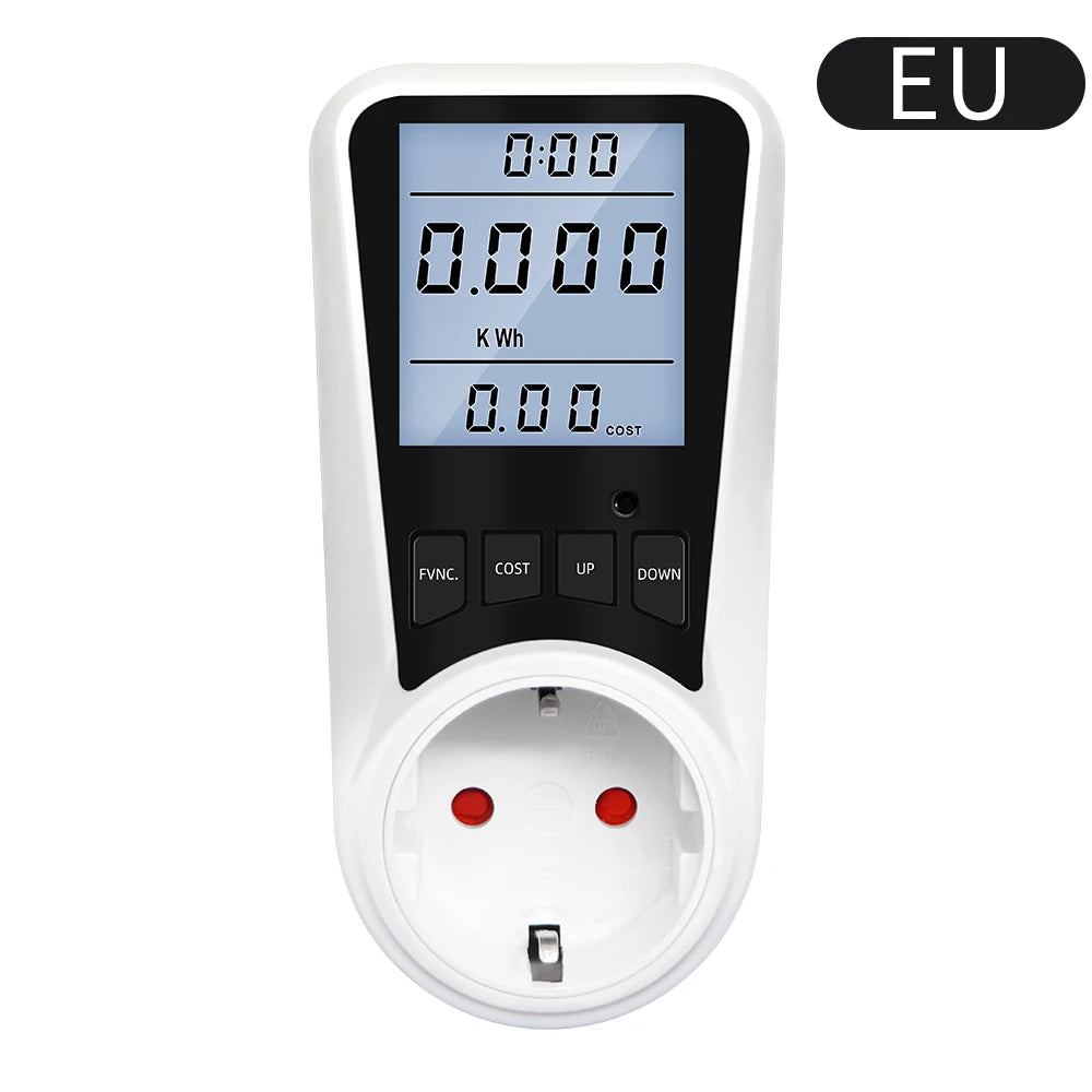 JUANJUAN Wattmeter &ndash; Backlit Display For Easy Reading EU Plug