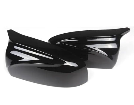 2pcs Side Wing Rearview modified car styling Bright black Carbon Fiber Pattern Mirror Cover caps For BMW X5 E70 X6 E71 2008-2013 by InterCyprus Trading Ltd