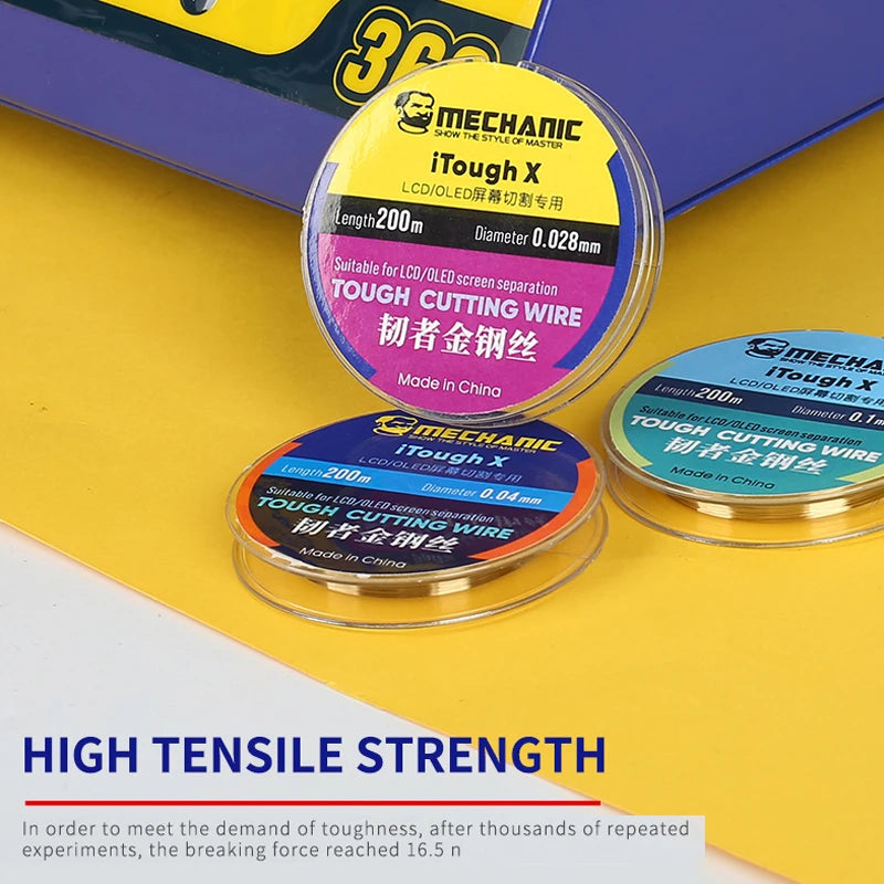 MECHANIC High Hardness Special Steel Cutting Wire &ndash; Precision LCD Screen Separation Tool