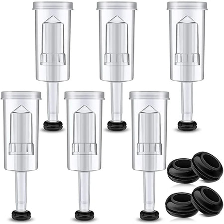 Plastic Homebrew Airlock Set &ndash; Silicone Grommets Included