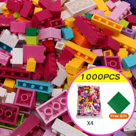 KACUU 1000 Pieces DIY Building Blocks &ndash; Creative Educational Fun for Children 1000PCS-Girl