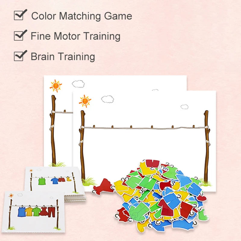 BOS10300 Montessori Math Toy Color Shape Puzzle &ndash; Learning