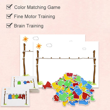 BOS10300 Montessori Math Toy Color Shape Puzzle &ndash; Learning