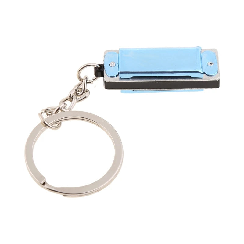Mini Harmonica Keychain - Eight Tone 4 Hole Compact Design