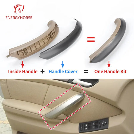 Automobile Exterior Decoration Parts Inner Handle Door Panel Pull Trim Cover Front Left Side for BMW X5 E53 1999-2006 by InterCyprus Trading Ltd