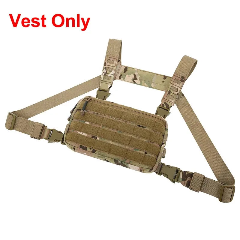 CS Wargame Chest Rig Airsoft Pouch &ndash; Molle System Ready CP