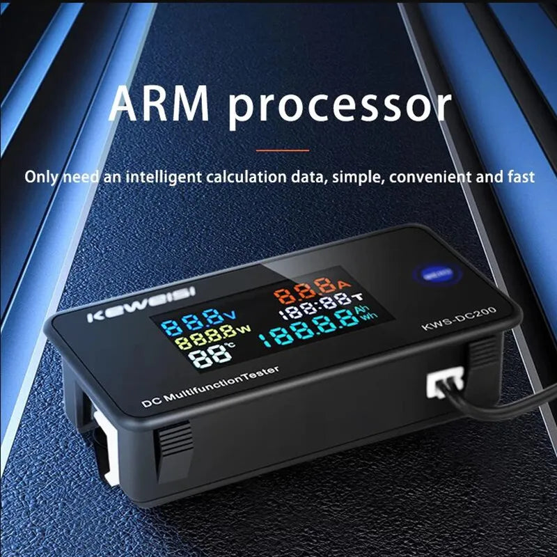 KWS-DC-200 Digital Voltmeter Ammeter 0-200V &ndash; Reset Function