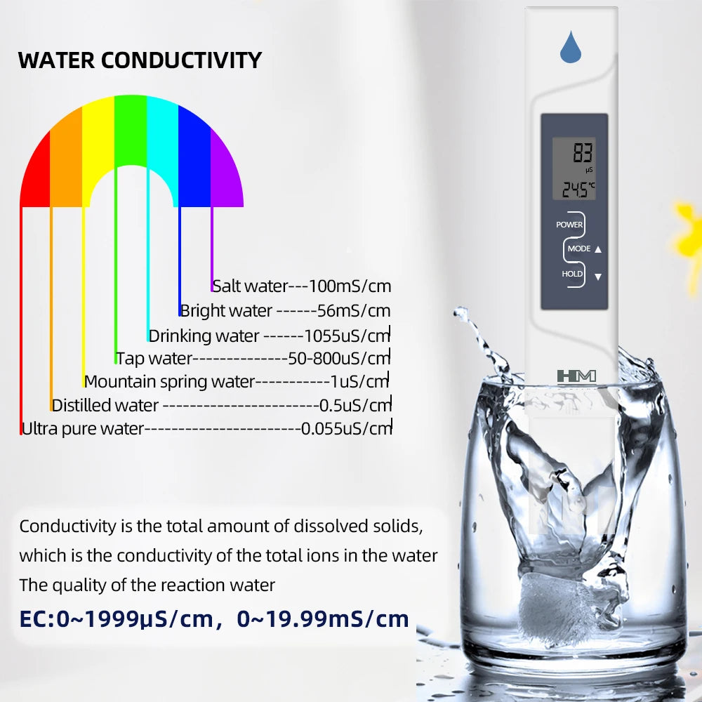AP-2 EC Meter &ndash; 2 In 1 EC Temperature Water Quality Tester