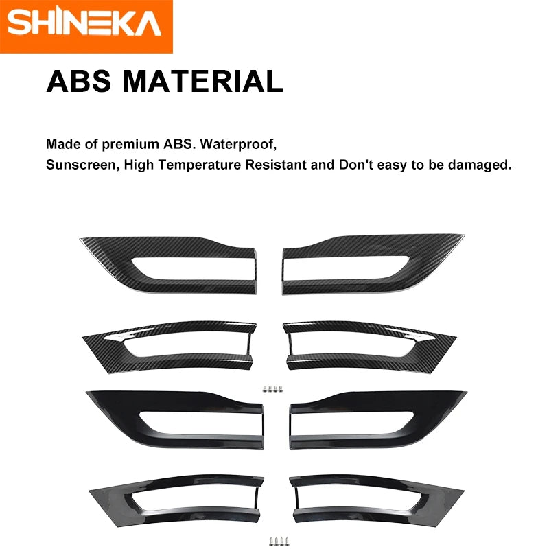 Premium Tail Light Guards for Jeep Grand Cherokee 2014-2020 | Shineka Rear Lamp Cover Trim Bezel ABS Accessories