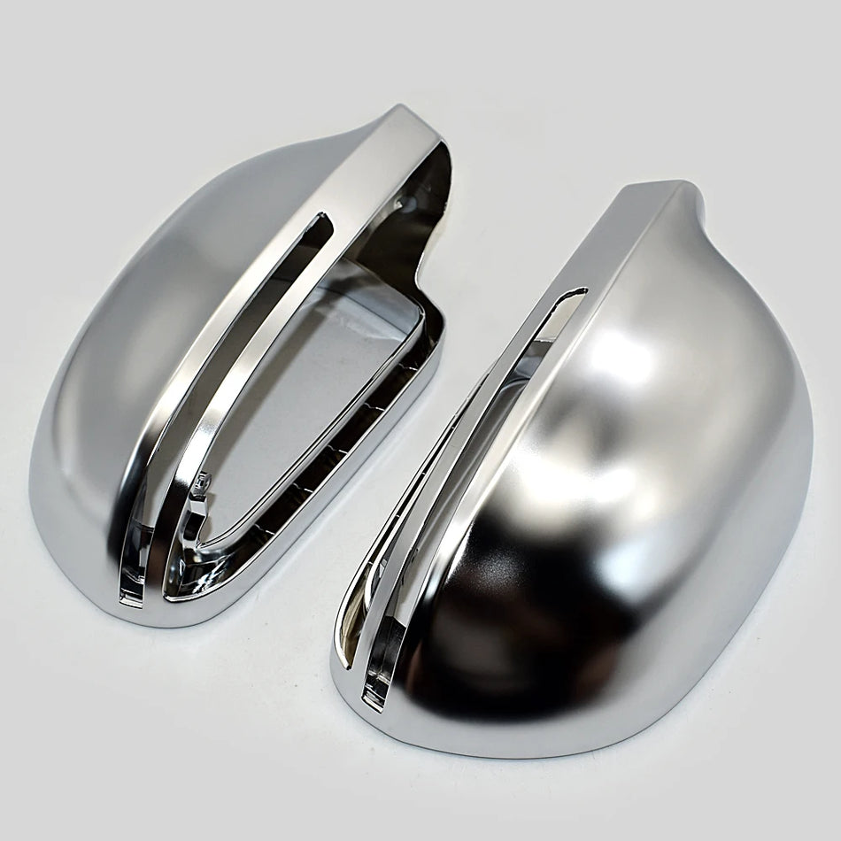 Side Mirror Covers Matt Chrome for Audi A3 A4 A5 A6 Q3
