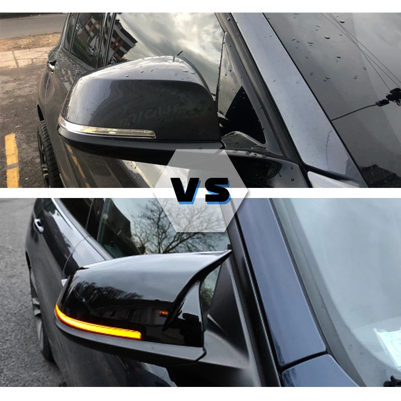 Tampas de Cobertura do Espelho Retrovisor em Carbono Preto para BMW 1 2 3 4 X M