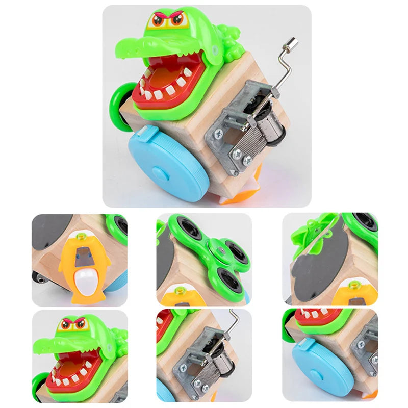 Montessori Busy Cube Wooden Toys &ndash; Fine Motor Training