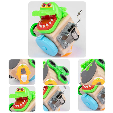 Montessori Busy Cube Wooden Toys &ndash; Fine Motor Training