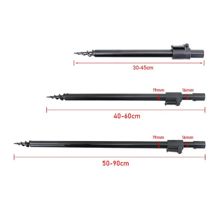 Hirisi 2 Pc Telescopic Aluminium Bank Sticks Carp Fishing