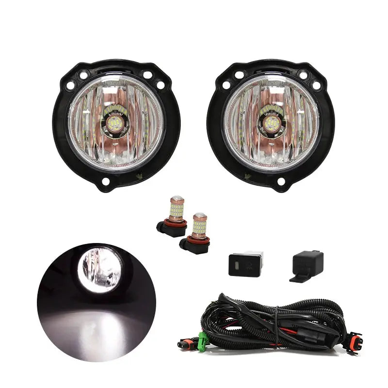 For Toyota Avanza 2012 2013 2014 2015 2016 LED Fog Lamp DRL Light Daytime Running Bumper Driving Waterproof Switch Relay Wires by InterCyprus Trading Ltd