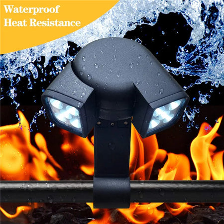Super-Bright Double Head BBQ Grill Light - Heat Resistant &amp; Portable