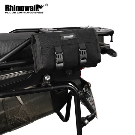 Rhinowalk Motorcycle Tools Roll Bag Portable Saddle Bag Repair Kit Storage Pouch Bag Outdoor Large Capacity Side Tail Tool Bag by InterCyprus Trading Ltd