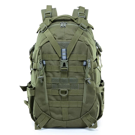 Tactical Camping Backpack Molle Rucksack &ndash; Heavy Duty Nylon Army Green / 30 - 40L