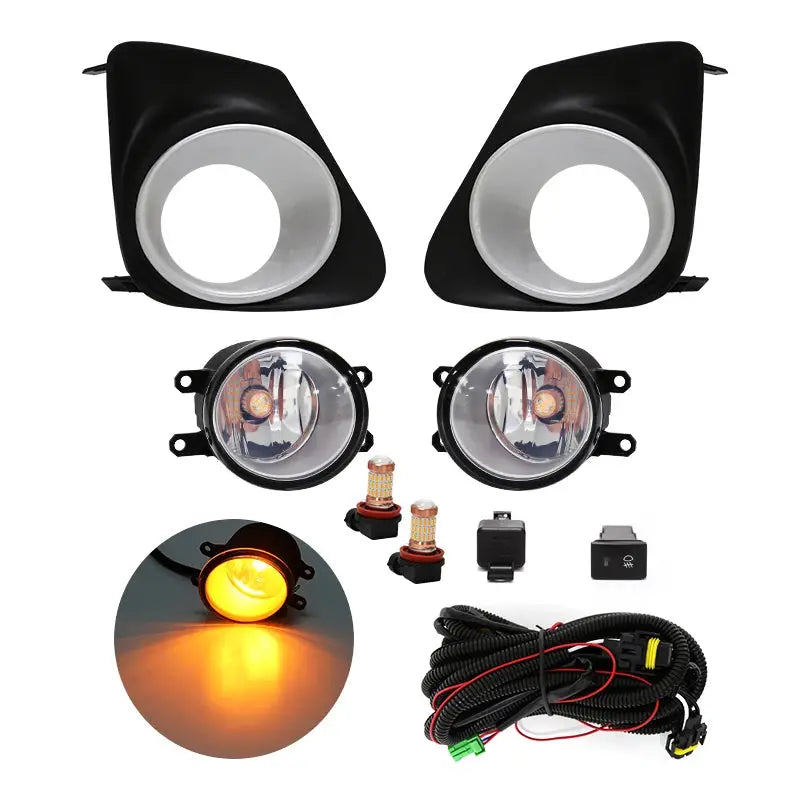 For Toyota Corolla Altis 2011 2012 2013 Fog Light Lamp Daytime Running Chrome Wires Switch Relay by InterCyprus Trading Ltd