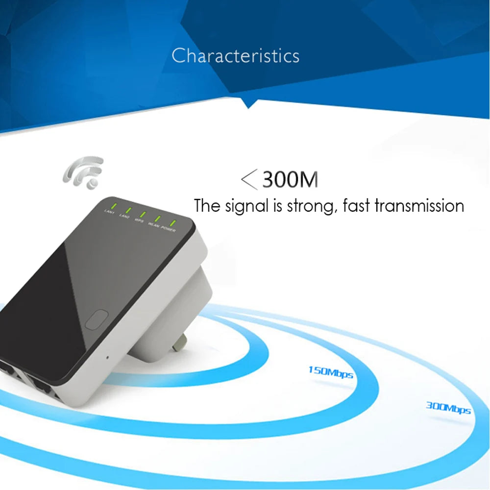 VONETS WR02 Mini &ndash; 300Mbps WiFi Repeater Router Compact