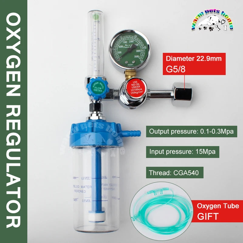Oxygen Inhaler Meter Regulator Flow Gauge &ndash; Veterinary Tool