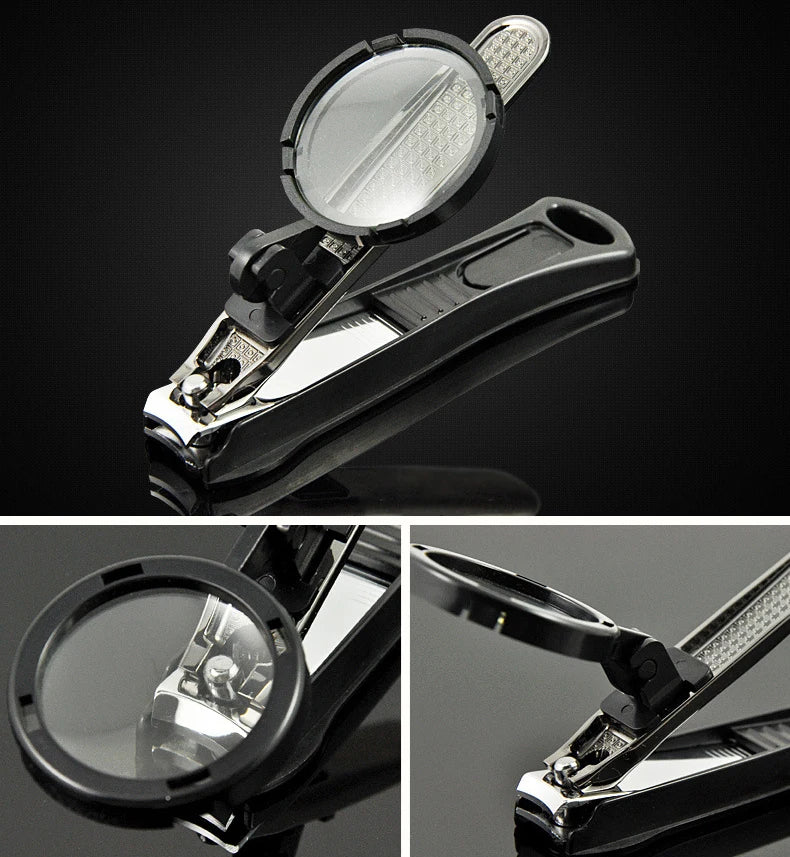 Magnifying Glass Nail Clippers - Ultra Sharp Steel Pro